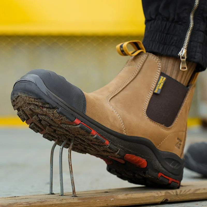 Premium Leather Safety Chelsea Boots TM