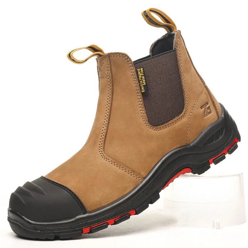 Premium Leather Safety Chelsea Boots TM