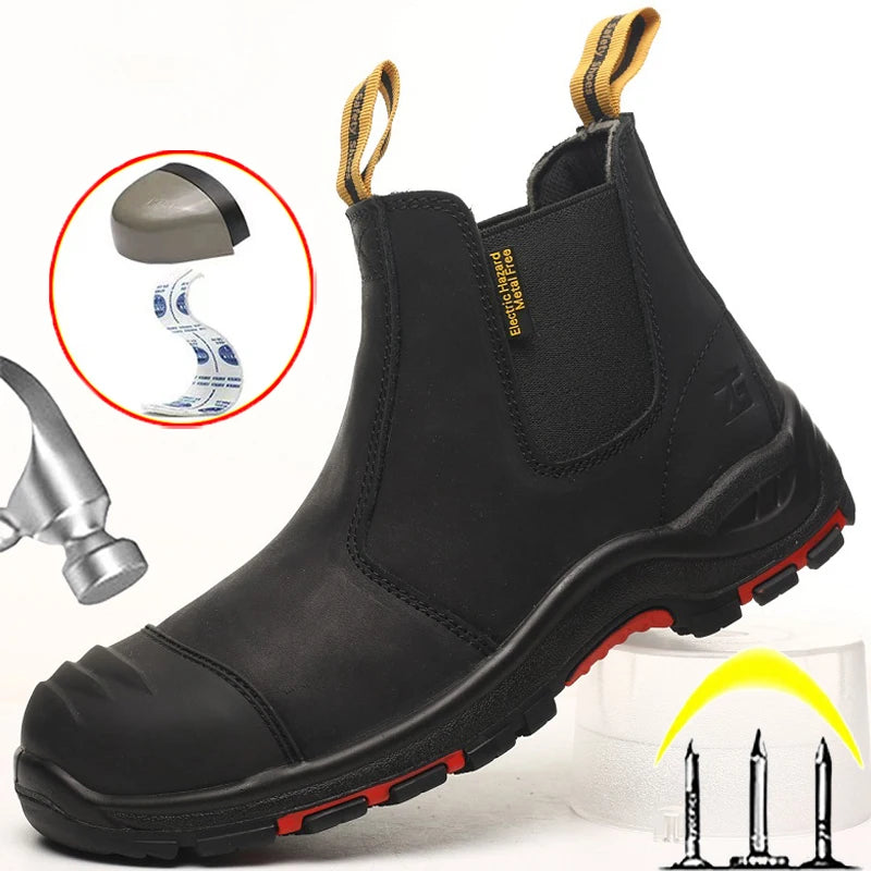 Premium Leather Safety Chelsea Boots TM