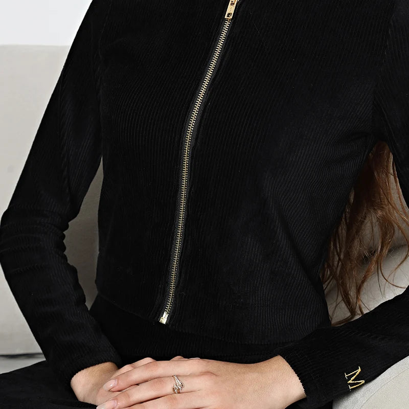 Chic Corduroy Maxi DressTM