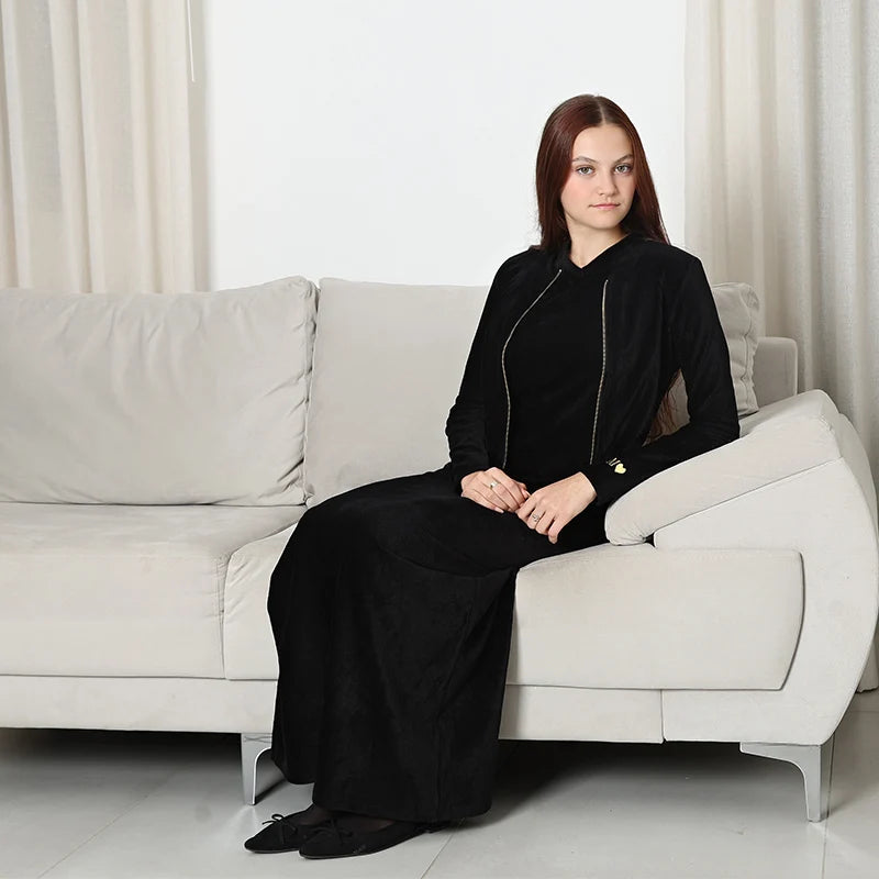 Chic Corduroy Maxi DressTM