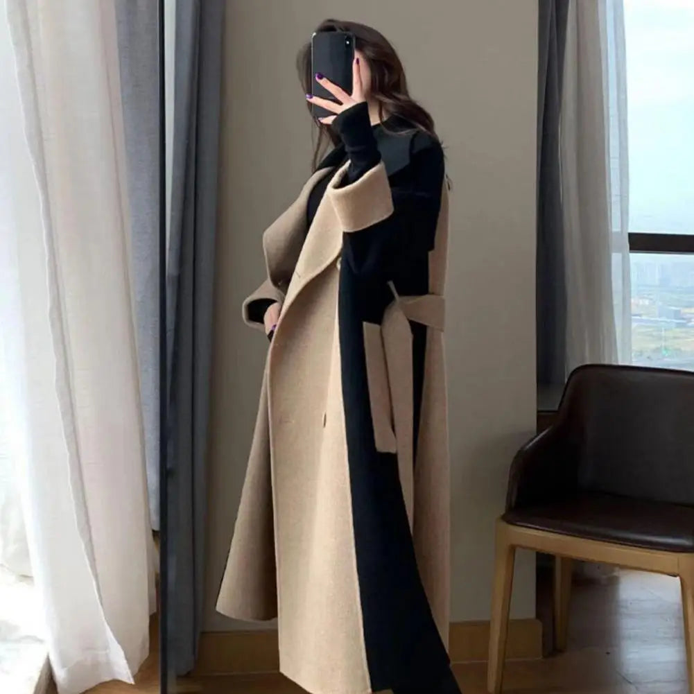 Elegant Warmth Double-Breasted Overcoat™