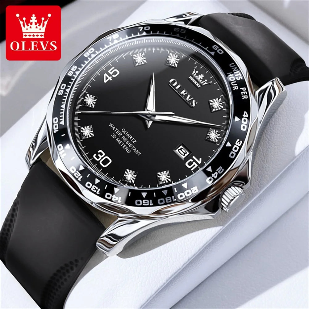 Sleek Green Quartz Diving Watch™