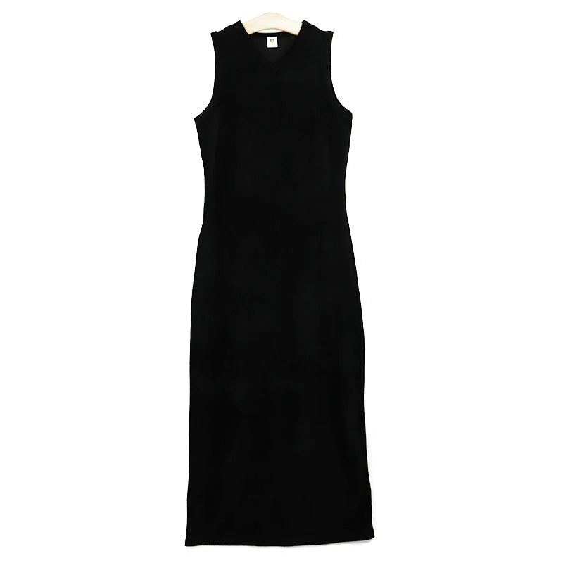 Chic Corduroy Maxi DressTM