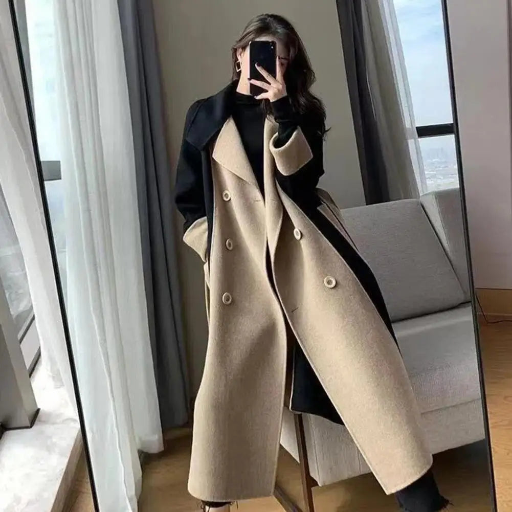 Elegant Warmth Double-Breasted Overcoat™