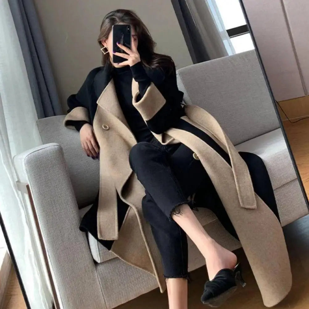Elegant Warmth Double-Breasted Overcoat™